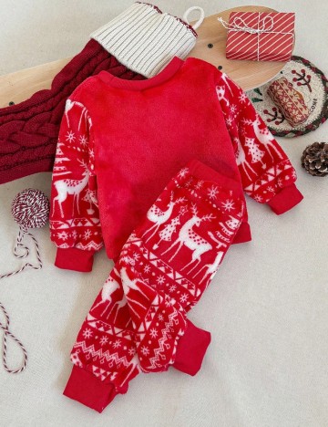 Compleu pijamale Shein, roșu