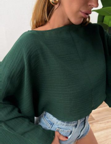 Top Shein, verde