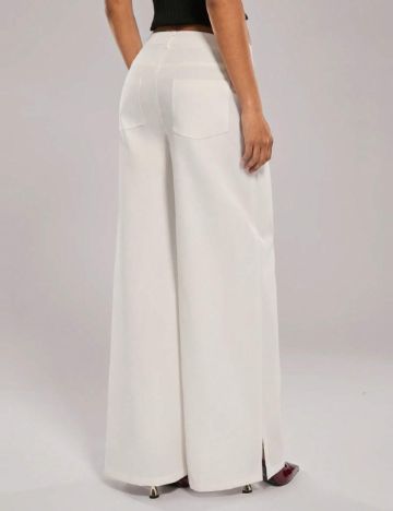Pantaloni Shein, alb
