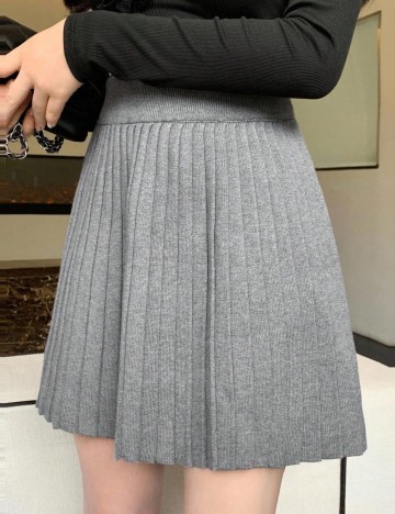 Fustă midi Shein, gri