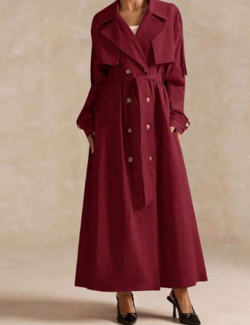 Trench Shein, vișiniu