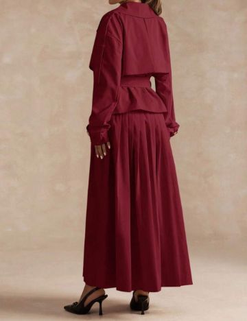 Trench Shein, vișiniu