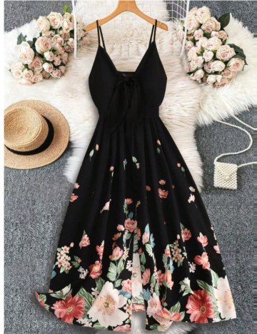 Rochie maxi Shein Curve+, mix culori