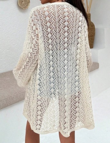 Cardigan de plajă Shein, bej