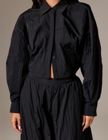 Cămașă Shein AIIRZ, negru