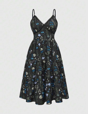 Rochie maxi Shein Curve+, negru