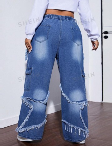 Jeans Shein, albastru