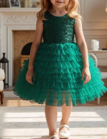 Rochie de ocazie Shein, verde