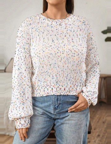 Pulover Shein Curve+, mix culori