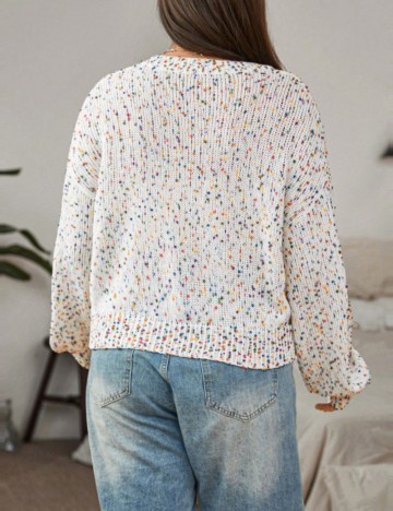 Pulover Shein Curve+, mix culori