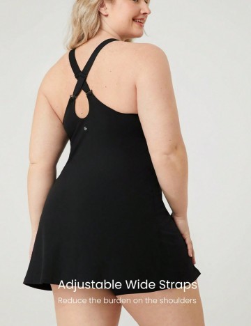 Rochie sport Shein Curve+, negru