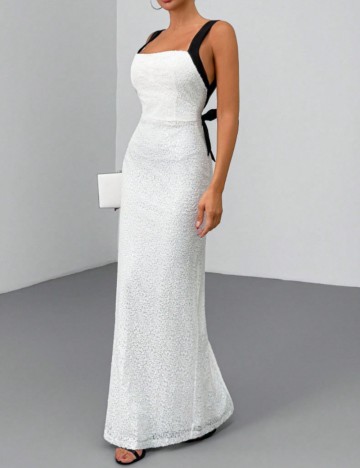 Rochie de ocazie Shein, alb