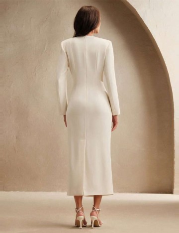 Rochie midi Shein, crem