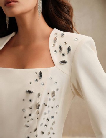 Rochie midi Shein, crem