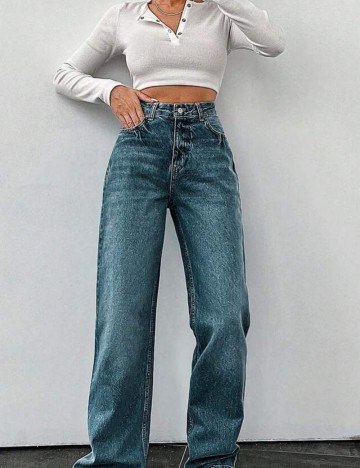 Jeans Shein, albastru