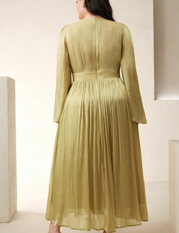 Rochie midi Shein Curve+, verde