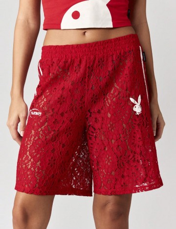 Pantaloni scurți Shein Missguided, roșu