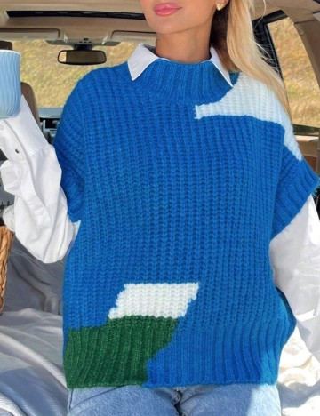 Vestă Shein, albastru