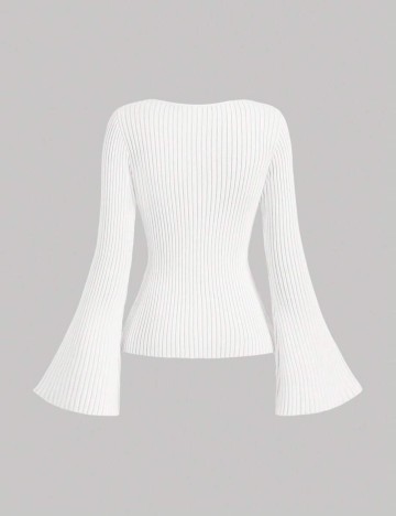 Bluză cu nasturi Shein, alb