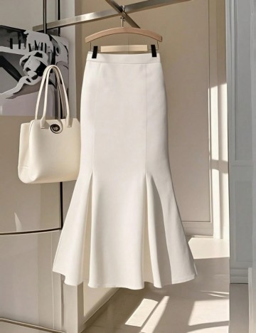 Fustă midi Shein, crem