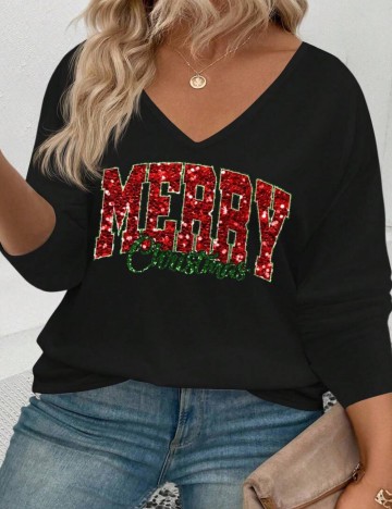 Bluză Shein Curve+, negru