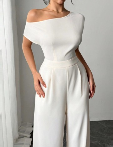 Salopetă lungă Shein, crem