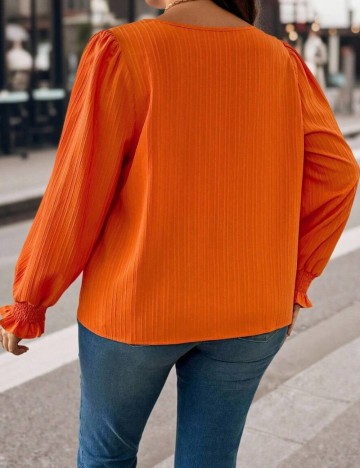 Cămașă Shein Curve+, portocaliu