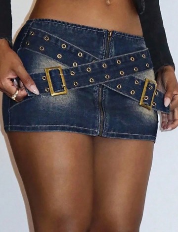 Fustă mini Shein, albastru