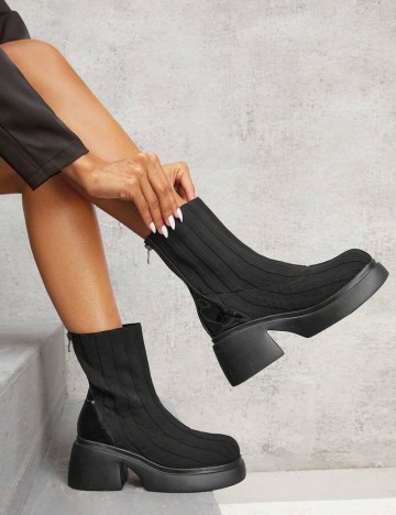 Botine Shein, negru