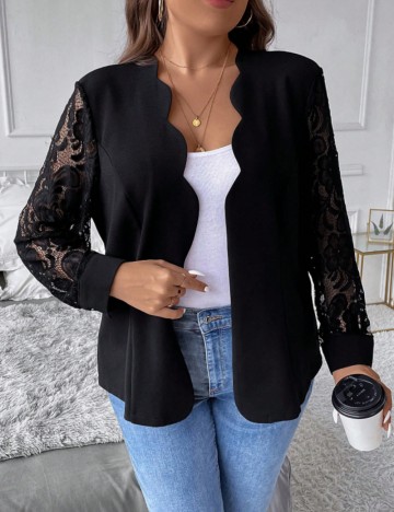 Sacou Shein Emery Rose, negru