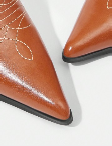 Cizme cu toc Shein, maro