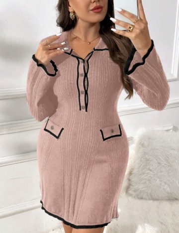 Rochie mini Shein Curve+, gri