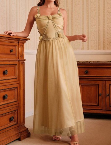 Rochie midi Shein, auriu