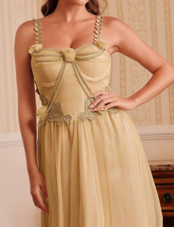 Rochie midi Shein, auriu