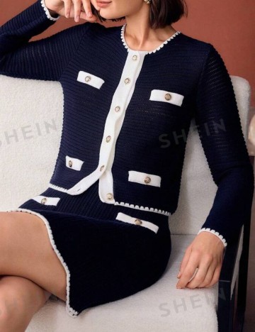 Cardigan Shein, mix culori