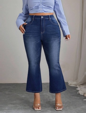 Jeans Shein Curve+, albastru