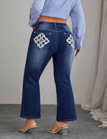 Jeans Shein Curve+, albastru