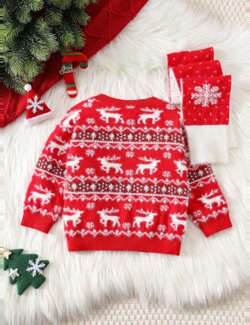 Set pulover și fular Shein, mix culori