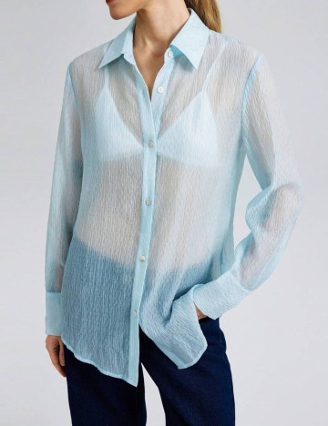 Cămașă Shein, albastru