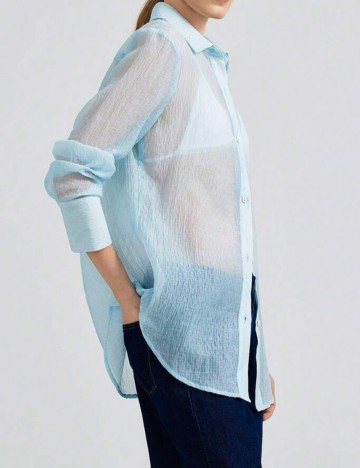 Cămașă Shein, albastru