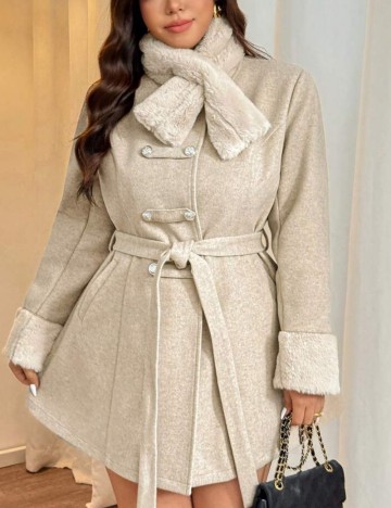 Palton Shein Curve+, bej