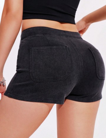 Pantaloni scurți Shein, negru