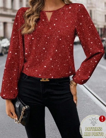 Cămașă Shein, roșu