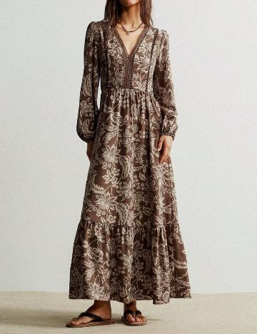 Rochie maxi Shein Curve+, mix culori