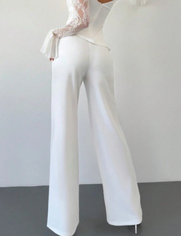 Pantaloni Shein, alb