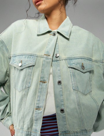 Jachetă De Blugi Shein Missguided, albastru