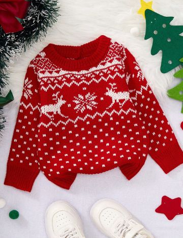 Pulover Shein, roșu