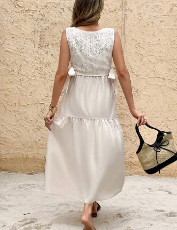 Set rochie și top Shein, crem