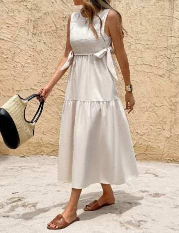 Set rochie și top Shein, crem