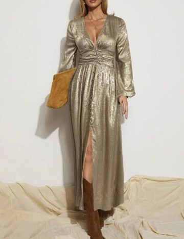 Rochie maxi Shein, auriu